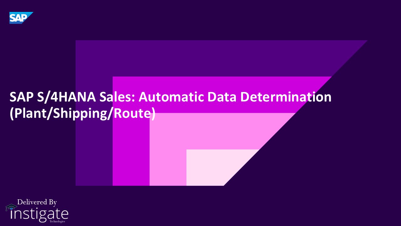 SAP S/4HANA Sales: Automatic Data Determination